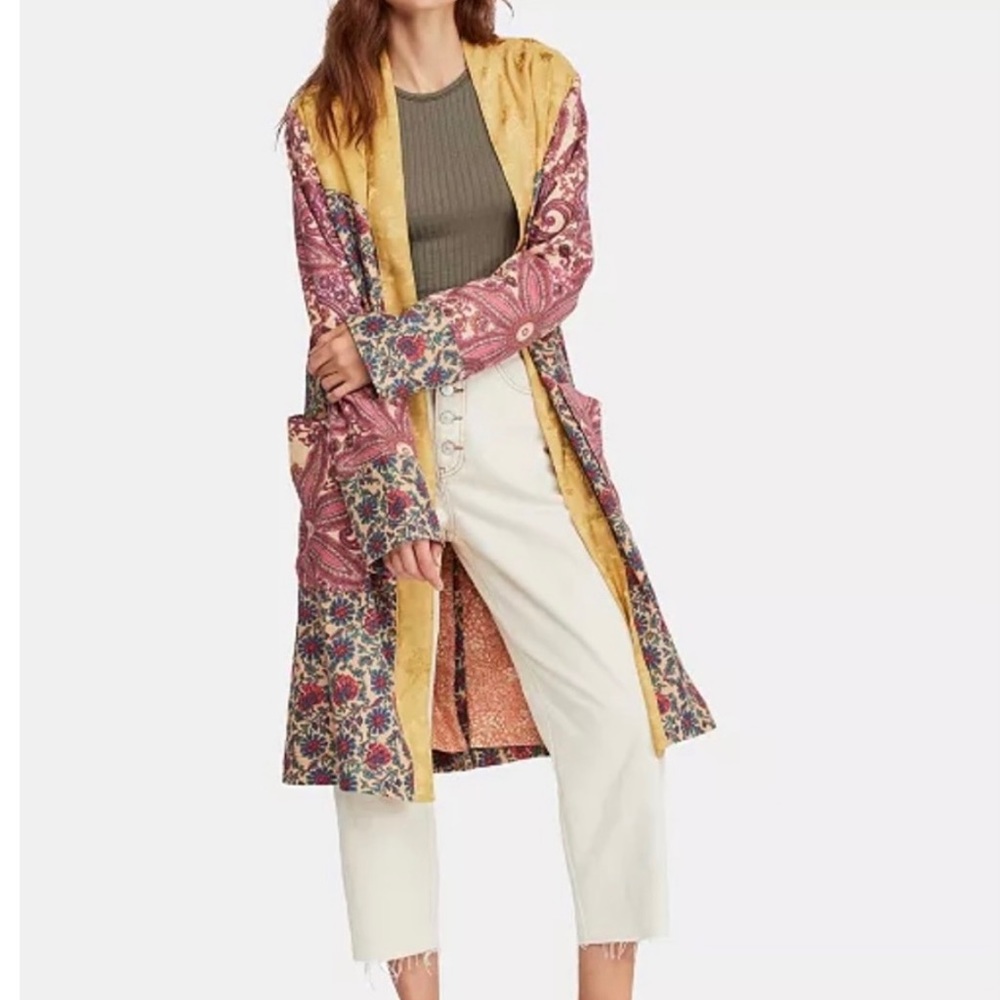 Free People Maggie Open-Front Duster Jacket